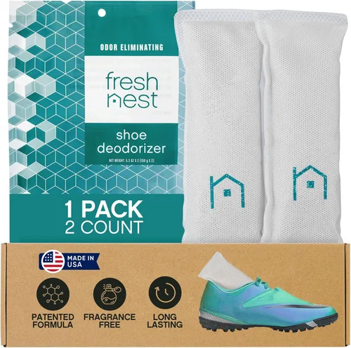 Desodorizador de zapatos con zeolitas paquete de 1 Eliminador de olores, ambientador, absorbente de olores, zapatillas, bolsas de gimnasio, tacos