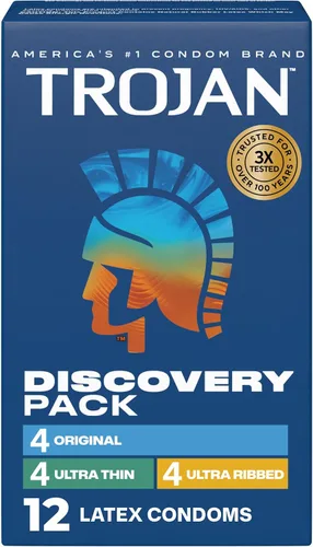 Miniatura 31 de Trojan Bareskin - Preservativos finos, paquete variado Everythin, condón de látex lubricado, 10