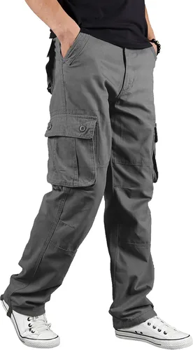 Miniatura 3 de TIANBA Pantalones militares de senderismo para hombre, pantalones casuales para exteriores, ligeros, tácticos, con múltiples bolsillos