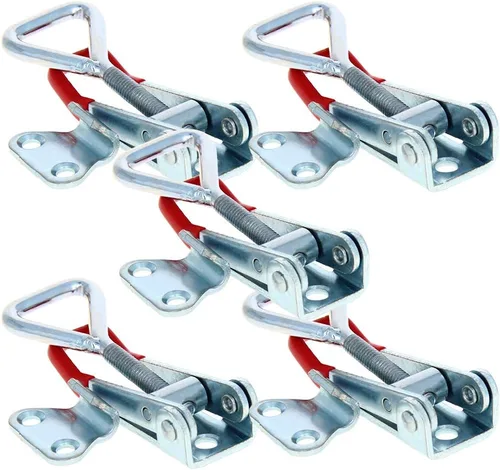 Miniatura 9 de Utoolmart Abrazadera de palanca ajustable, botón de liberación rápida, abrazadera de palanca de acción de empuje de tracción de 99 libras