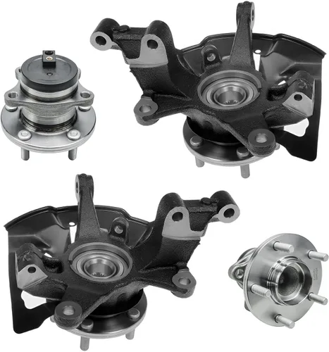 Miniatura 17 de Detroit Axle - Conjunto de manguetas de dirección delanteras de 2 piezas para Hyundai Accent 06-11, 2 manguetas de dirección y conjunto de buje