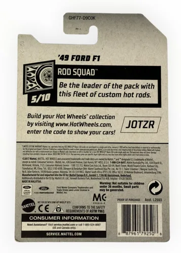 Miniatura 2 de Hot Wheels 2020 Rod Squad 49 Ford F1, naranja 120/250