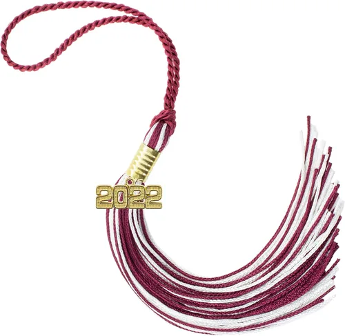 Miniatura 359 de Borla de graduación Aqua 2022, todos los colores escolares disponibles, fabricada en Estados Unidos
