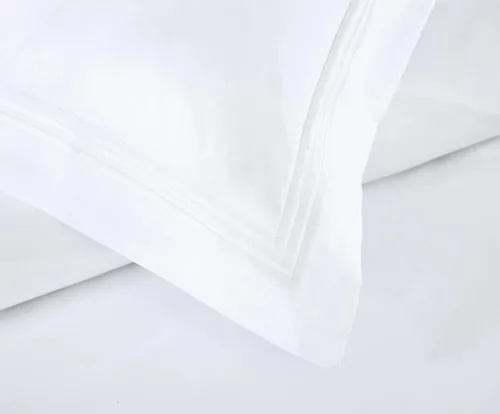 Miniatura 2 de Pure Parima Triple Luxe Sateen Hotel Collection - Juego de funda de edredón 100% algodón egipcio certificado, bordado Baratta, matrimonial/Queen