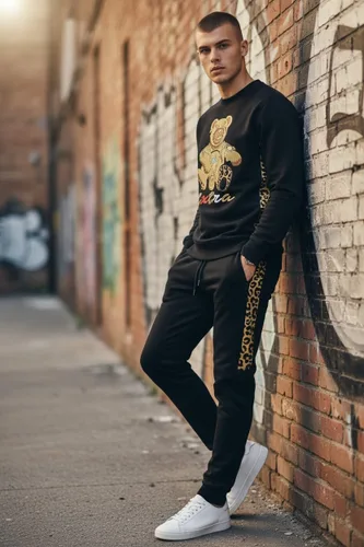 Miniatura 4 de SCREENSHOT APPLIQUE F11966 Premium Fleece Streetwear Chenille EMB Crew Neck Sweatshirt - Classic Fit