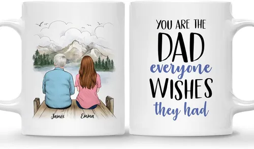 Miniatura 17 de Gossby Taza personalizada para padre - Regalos para padre, regalos para padre, mejores tazas de café para padre, taza personalizada para papá. Padre