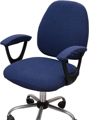 Miniatura 8 de Melaluxe Funda para silla de oficina con fundas para reposabrazos, funda elástica universal para silla de escritorio, fundas para silla