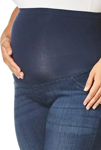 Miniatura 3 de Motherhood Maternity Jegging de mezclilla para mujer color azul índigo Azul