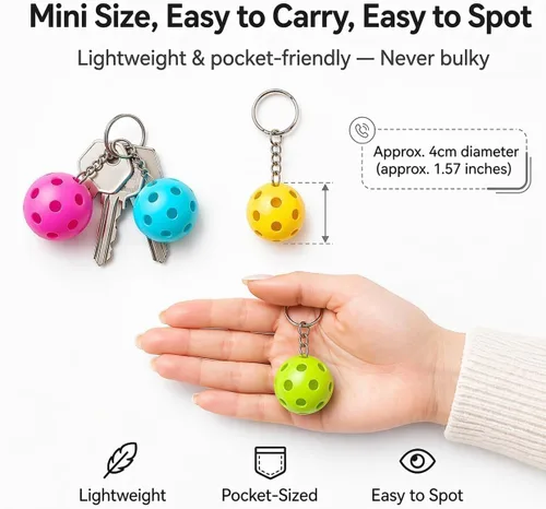 Miniatura 4 de Juego de llaveros de pickleball 8/16/24/48 - Regalos únicos divertidos para mujeres, hombres y amantes - Accesorios de equipo a granel