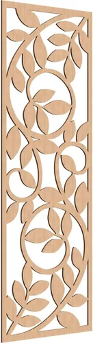 Miniatura 153 de 9 3/8"W x 24 3/8"H x 1/4"T Utica Decorativo Fretwork Madera Paneles de Pared, Abedul