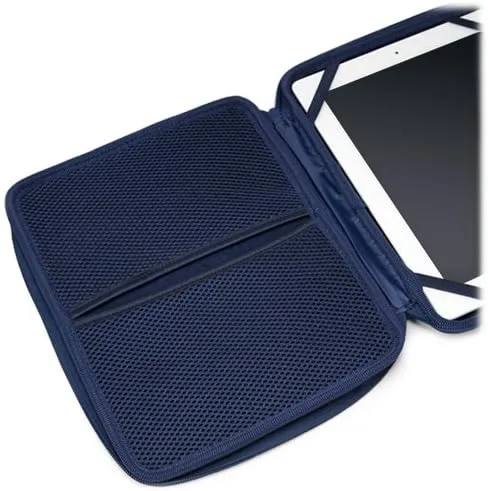 Miniatura 4 de BoxWave Funda compatible con Chuwi HiPad Pro - Maletín rígido, bolsa de mensajero delgada, bolsillos laterales, peltre