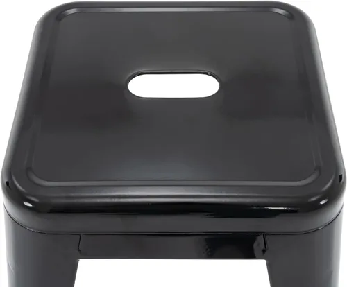 Miniatura 7 de Brage Living Juego de 4 taburetes industriales de metal de 18 pulgadas, taburetes apilables para aula, sillas de comedor de metal sin respaldo