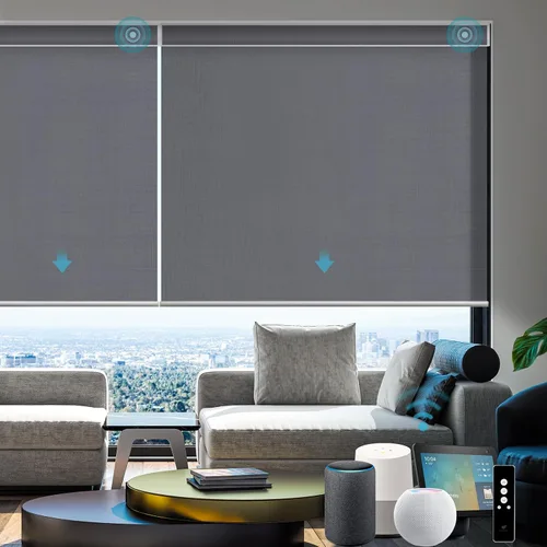 Miniatura 24 de SmartWings Persianas Enrollables Inteligentes Motorizadas con Filtro de Luz, Persianas Eléctricas con Control Remoto para Ventanas Compatibles