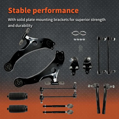 Miniatura 5 de labwork Kit de suspensión delantera de 14 piezas de reemplazo de brazos de control para Toyota Camry 2007-2011