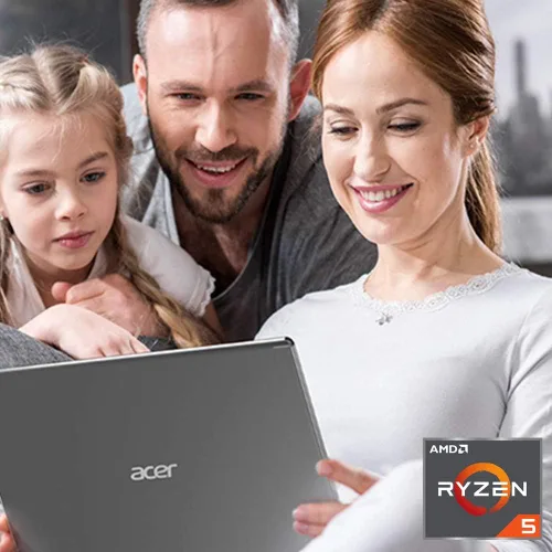 Miniatura 2 de Portátil Acer Aspire 5 Slim, pantalla IPS Full HD de 15.6 pulgadas, AMD Ryzen 5 3500U, tarjeta de gráficos Vega 8, memoria DDR4 de 8 GB, unidad