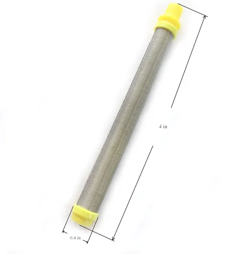 Miniatura 2 de 10 piezas de repuesto de filtro de pistola rociadora sin aire Titan/Spraytech/Wagner - Tipo de empuje (amarillo, malla 100) 581-062 581062 89324
