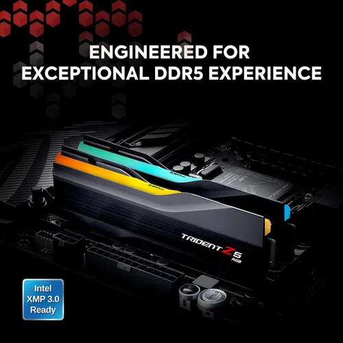 Miniatura 2 de G.SKILL Trident Z5 RGB Series DDR5 RAM (Intel XMP 3.0) 48GB (2x24GB) 8000MT/s CL38-48-48-128 1.35V Memoria de computadora de escritorio U-DIMM