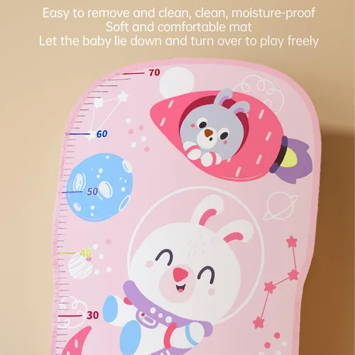 Miniatura 7 de Tapete de juego para bebé, gimnasio para bebé, tocar piano tiempo boca abajo, tapete de actividad para bebé, música y luces para niño y niña