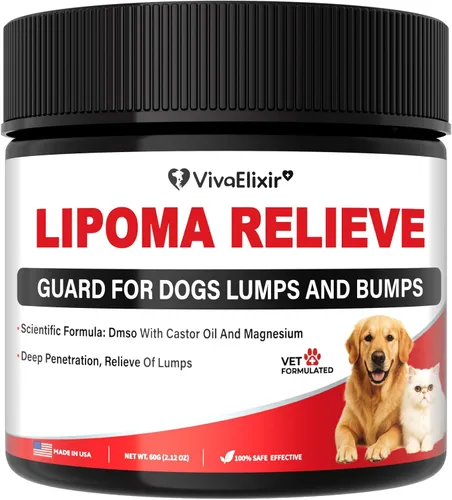 Tratamiento de lipoma para perros y gatos, bálsamo para perros con aceite de ricino, crema DMSO, apoya la comodidad de las articulaciones con