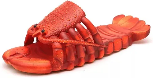 COOL JOHOZO Zapatillas de langosta, sandalias de bajo, zapatillas de animales animales zapatillas de pescado, zapatillas de langosta zapatillas de
