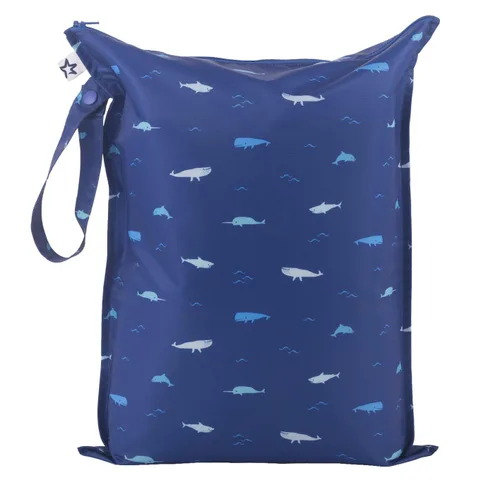 Miniatura 22 de Tiny Twinkle Bolsas Húmedas a Prueba de Desorden Paquete de 2 Bolsas Húmedas Reutilizables e Impermeables para Trajes de Baño Ropa de Bebé