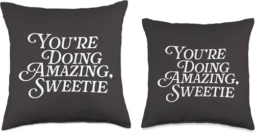 Miniatura 3 de You're Doing Amazing Sweetie Meme Funny Saying Mom You're Doing Amazing Sweetie Pop Culture - Cojín para ventilador de TV (16.0 x 16.0 in)