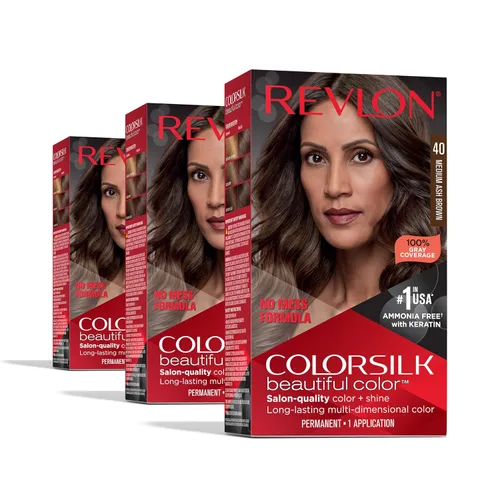 Miniatura 59 de Revlon Colorsilk - Tinte para el cabello, rubio ceniza oscuro, paquete de 3 unidades 60 rubio ceniza oscuro