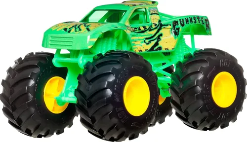 Miniatura 2 de Hot Wheels Monster Trucks, camión monstruo de gran tamaño, camión de juguete fundido a presión a escala 1:24 con ruedas gigantes y diseños geniales