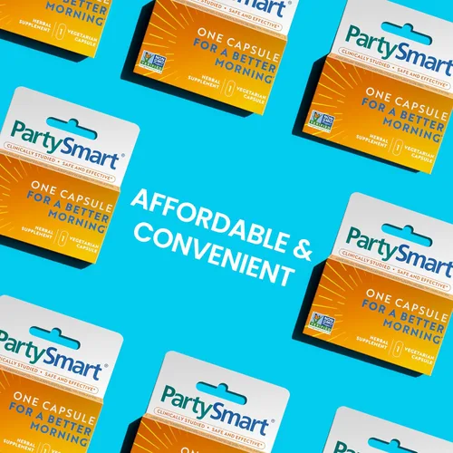 Miniatura 9 de Himalaya PartySmart, 10 Cápsulas Individuales - Apoyo al Hígado para la Descomposición del Alcohol para una Mejor Mañana Después de Beber - A Base
