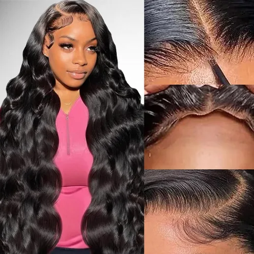 Miniatura 11 de Pelucas de cabello humano con cierre de encaje HD de 16 pulgadas, 5 x 5, pelucas de cabello humano sin pegamento listas para usar, pelucas