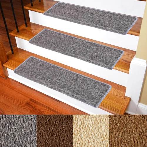 Miniatura 9 de Alfombras para Escalones – Alfombras Antideslizantes con Borde Redondeado para Escaleras – Almohadillas para Escaleras Interiores – Autoadhesivas