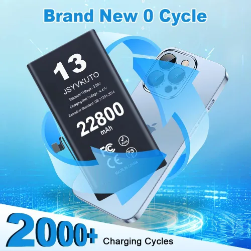 Miniatura 4 de Batería de repuesto de 22800mAh [actualizada] para iPhone 11, nueva batería de repuesto de 0 ciclos de mayor capacidad para iPhone 11 con kit