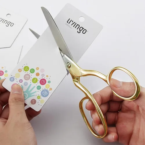 Miniatura 7 de LIVINGO Tijeras profesionales de costura de tela: multiusos, resistentes, forjadas, de acero inoxidable, afiladas, corte, corte clásico, tijeras