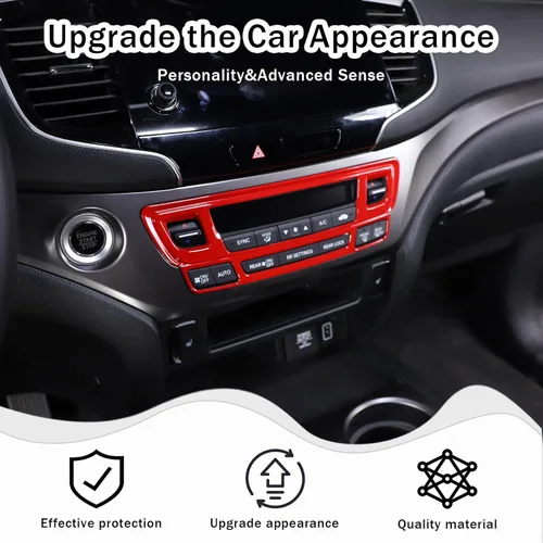 Miniatura 2 de Funda de Marco para Botón de Modo de Aire Acondicionado de Consola Central para Honda Pilot 2016-2022/ Honda Ridgeline 2017-2023/ Honda Passport