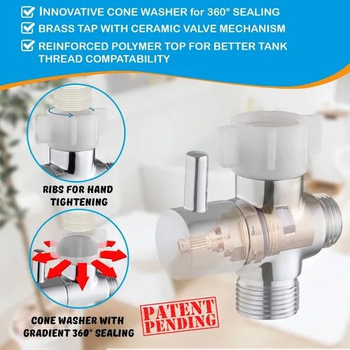 Miniatura 6 de Pulverizador de bidé de alta calidad – Pulverizador de chorro de mano para inodoro Presión de agua ajustable Pulverizador de acero inoxidable a
