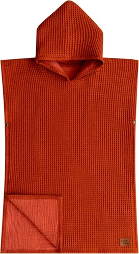 Miniatura 13 de Jade&Kai Toalla con capucha para bebés y niños pequeños, se ajusta a un poncho, gofre de algodón orgánico, ligera y absorbente, para baño, playa