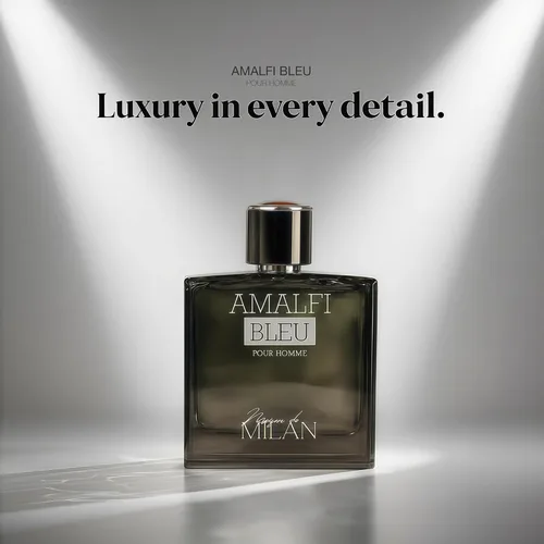 Miniatura 2 de Fragancia en espray prémium para hombre, 3.4 fl oz, Eau de Parfum, madera ámbar de larga duración, cítrico, picante, aroma cálido para el uso diario