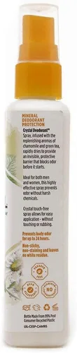 Miniatura 3 de Crystal Essence Desodorante mineral en aerosol, manzanilla y té verde 4 oz