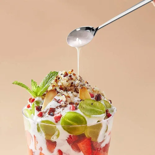 Miniatura 7 de AOOSY Cuchara de Mango Largo, Agitadores de Café, Cuchara de Té Helado de 9 Pulgadas, Cucharadita de Acero Inoxidable 18/10 Premium para Leche