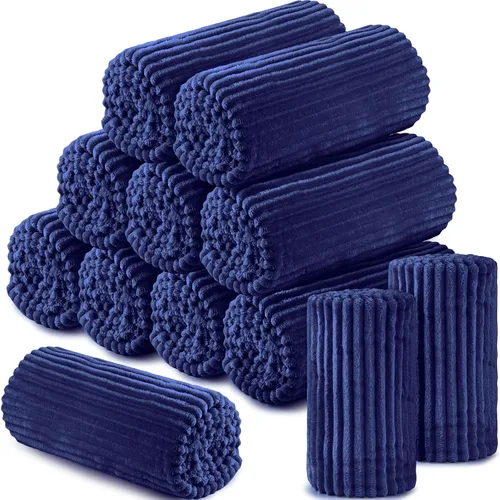 Miniatura 51 de Buryeah 6 Piezas Manta de Franela a Granel 50 x 60 pulgadas Manta para Pijamadas Boda al Aire Libre Manta Ligera, Certificado Oeko-tex Standard 100