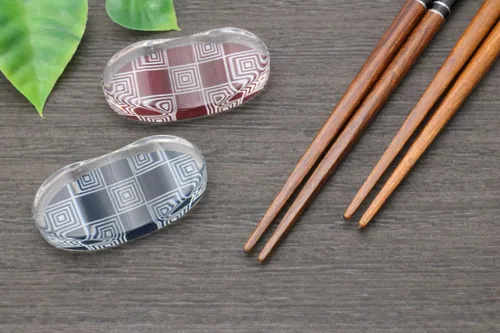 Miniatura 4 de Ishida WABIYORI 60181 Tsukiyama - Palillos para parejas, incluye soporte para palillos