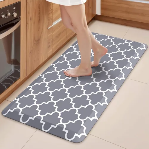 Miniatura 78 de WISELIFE - Tapete antifatiga para piso de 4/5 pulgadas, tapete de cocina antideslizante, impermeable, resistente, ergonómico, cómodo, duradero