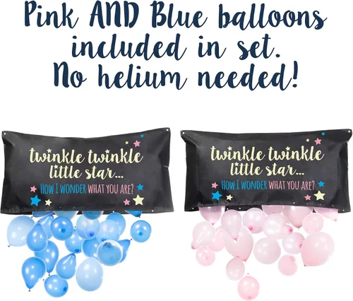 Miniatura 2 de Bolsa de caída de globos para revelación de género Twinkle, Twinkle Little Star