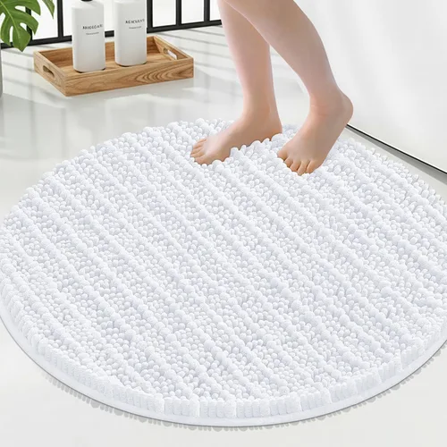 Miniatura 265 de Smiry Alfombras de Baño 24x16 pulgadas, Alfombras de Baño de Chenilla Extra Suaves y Absorbentes, Respaldo de Goma Antideslizante, Lavable a Máquina