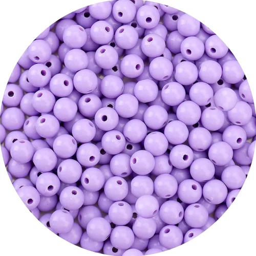 Miniatura 22 de BONNY BOXX 2000 piezas 4 mm cuentas redondas de acrílico de zafiro suave, bolas de plástico de chicle de burbujas, cuentas gruesas de bolas