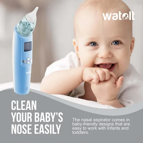 Miniatura 4 de Aspirador nasal para bebé – succión eléctrica de nariz para bebé – lechón automático para bebés – removedor de mucosidad para niños pequeños