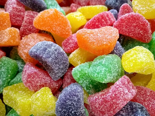 Miniatura 3 de Rebanadas de frutas surtidas – 2 libras de rebanadas de limón fresco delicioso dulce lijado de limón, cereza, fresa, naranja y lima