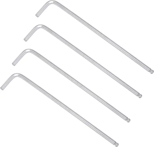uxcell Llave hexagonal de extremo de bola de 5/32 pulgadas, herramienta de reparación CR-V de brazo largo en forma de L, SAE 4 piezas