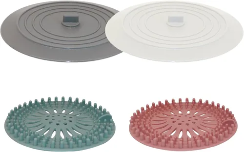 Miniatura 10 de V-TOP Tapón de Desagüe de Bañera Paquete de 2, Tapón de Bañera de Silicona de 5 Pulgadas Cubierta de Desagüe de Ducha, Tapón de Bañera Retenedor