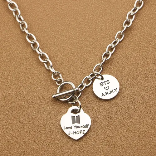 Miniatura 4 de ARETIS Kpop Bangtan - Collar para niños Be the best J-HOPE JIMIN JIN JK RM SUGA V Collar Bangtan Boys Lover Jewelry Gift for Bangtan Boys Fans